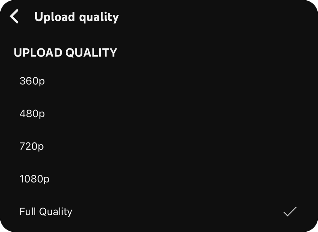 The correct save as video settings for YouTube Shorts